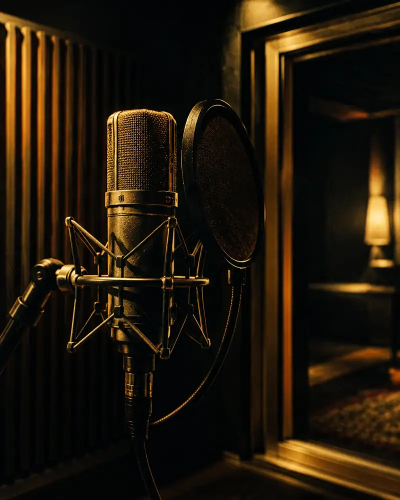 Temporary moody recording studio placeholder visual